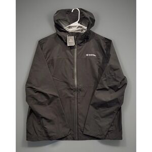 Baerskin Tactical Rain Jacket Mens Sz XL Black Waterproof Hooded Lightweight